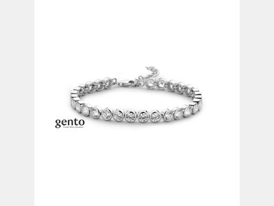 armband - GENTO | zilver