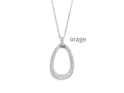 ketting met hanger - ORAGE | zilver