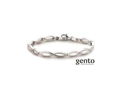 armband - GENTO | zilver