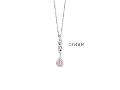 ketting met hanger - ORAGE | zilver