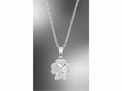 ketting met hanger - LOTUS | zilver