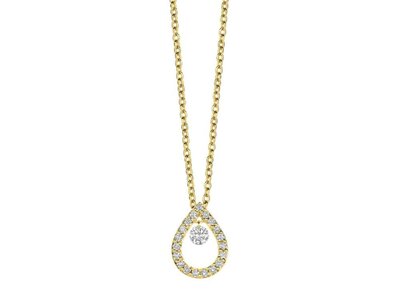 ketting met hanger - goud 18 kt | DAVICE