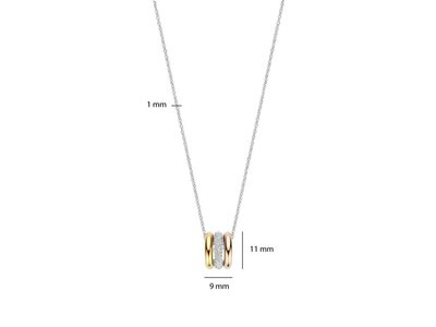 ketting met hanger - TI SENTO | zilver