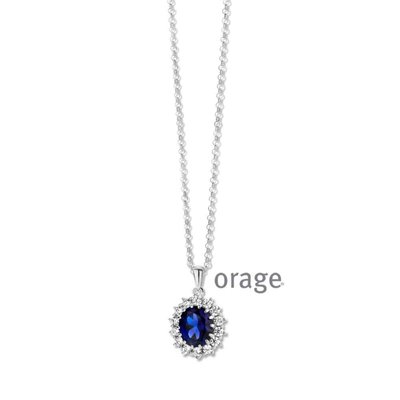 ketting met hanger - ORAGE | zilver