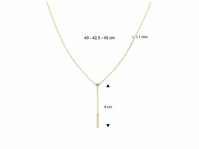 ketting met hanger - JACKY | goud 14 kt