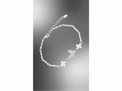 armband - LOTUS | zilver
