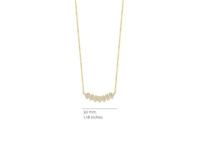 ketting met hanger - S ROSE | plaque