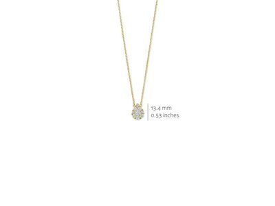 ketting met hanger - S ROSE | plaque