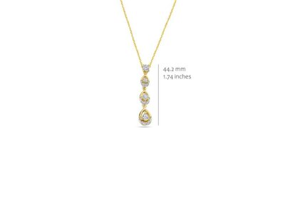 ketting met hanger - S ROSE | plaque