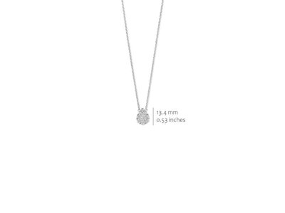 ketting met hanger - S ROSE | zilver