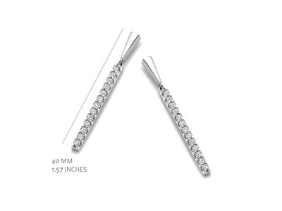 oorbellen - S ROSE | zilver