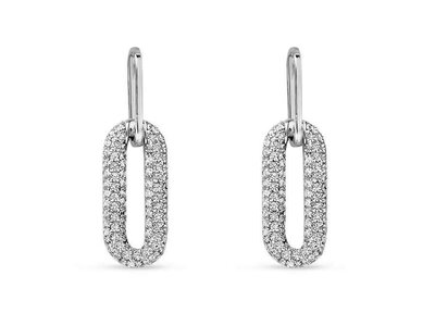 oorbellen - S ROSE | zilver