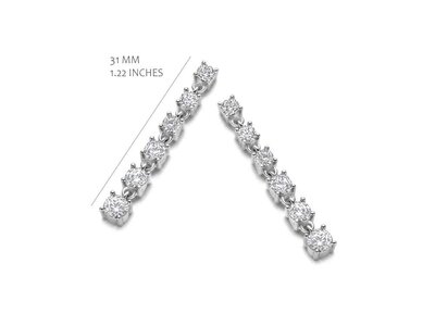oorbellen - S ROSE | zilver