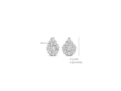 oorbellen - S ROSE | zilver
