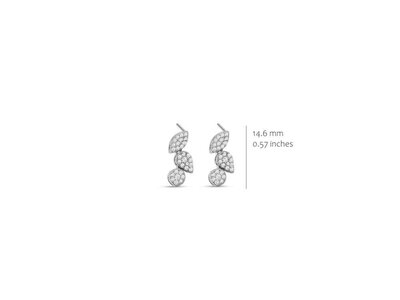 oorbellen - S ROSE | zilver
