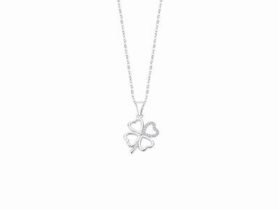 ketting met hanger - LOTUS | zilver
